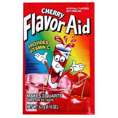 Flavor Aid Drink Mix, Cherry, 72-Count Pack (Pack of 2) by Flavor Aid