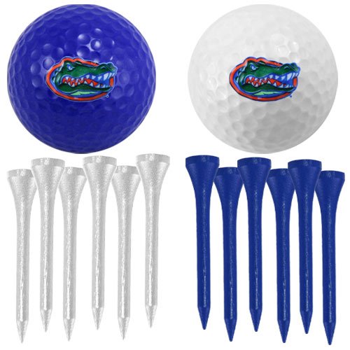 Florida Gators Two Golf Balls And Twelve Tees Set