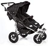 TFK Trends for Kids Twinner Twist Duo II Double Stroller, Black