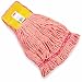Rubbermaid FGA25106 Web Foot Shrinkless Wet Mop, Small, 5" Yellow Headband, Orange