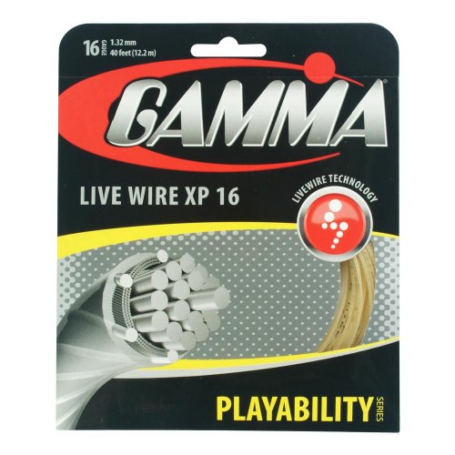 Gamma Live Wire XP 16G Tennis String, Natural