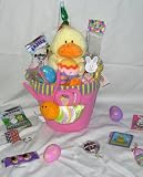 Plush Bug Kids Easter Gift Basket - Candy, Games, Coloring, Activites, FUN!