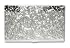 Stainless Steel Business Card Holder Silver Leaves