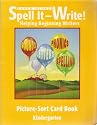 Zaner-Bloser Spell It - Write Helping Beginning Writers - Picture-Sort Card Book, Kindergarten