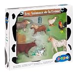 Review Le Toy Van 39177 / Le Toy Van Farm Animal Figurine Set 2 - Shetland Ponyhen, rabbit, rooster, ram, Salers cow