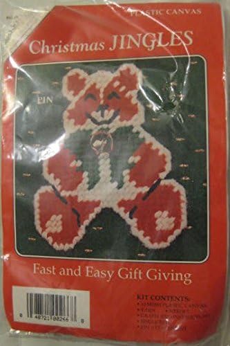 Christmas Jingles Needlepoint Bear Pin Kit