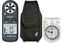 Ambient Weather AR-816-KIT Handheld Wind Meter with Temperature, Carry Case, Compass