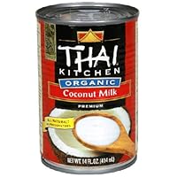 Thai Kitchen Unsweetened First Pressing Coconut Milk (95% Organic),13.66 -Ounce Cans (Pack of 12)