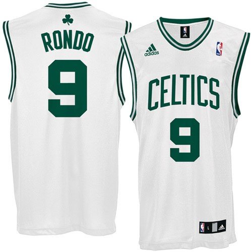 adidas Boston Celtics #9 Rajon Rondo White Replica Basketball Jersey