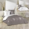 HOUSSE DE COUETTE "GARDEN"+ taies d'oreiller parrure de lit 3 pi&egrave;ces 240X220 -NEUF