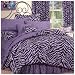 Purple Zebra + Leopard - Complete Bedding Set - Twin