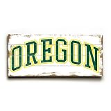 UNIVERSITY OF OREGON CLASSIC ARCH WOOD SIGN (90 X 14