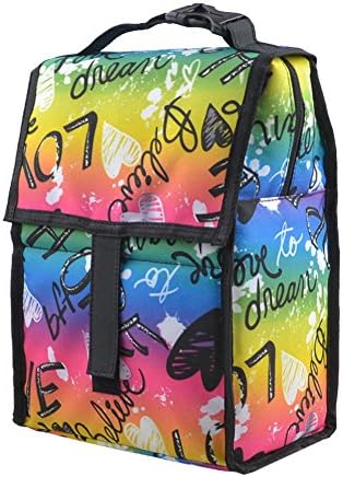 Freezable Lunch Bag with Zip Closure Large Capacity Soft Keep Warm Tote Outdoor Picnic Bag (G)