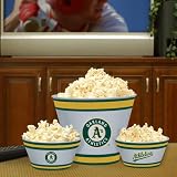 Oakland Athletics Memory Company Team Melamine 3-Piece Bowl Set MLB Baseball Fan Shop Sports Team Merchandise