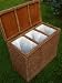 Wäschesortierer Wäschekorb Rattan 77x38x65cm Top Qualität