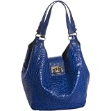 DKNY Croc-Embossed Leather Medium Slouchy Tote