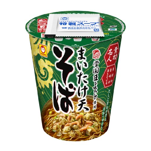 マルちゃん 素材名人 まいたけ天そば 73g×12個