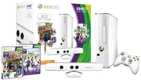 Xbox 360 4GB + Kinect スペシャル エディション (ピュア ホワイト)