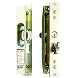GOAL製 YKK アルミサッシ 引戸錠 召合せ KH-34 キー3本付属　引き戸 鍵 交換 取替え 学校用フラッシュドア KH34 引戸 引違戸