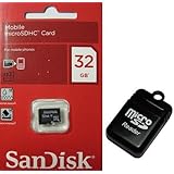 SanDisk 32GB 32G microSD microSDHC SD SDHC Card Class 4 C4 Retail Pack + R11 USB Multi Format Flash Card Reader / Writer