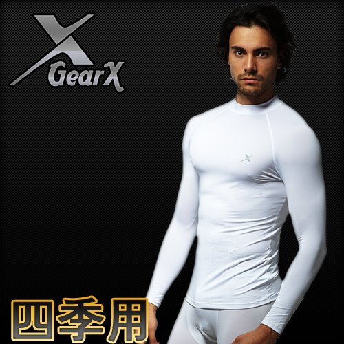 【GearX】【メンズ】【四季用-オールシーズン】【トップ 】【機能性下着】【吸汗・速乾】【UVカット】【タイトフィット】【アンダーシャツ】【機能性 アンダーウェア】【ゴルフウェア】【サイクリング用品】【 登山・トレッキング 】【ジョギング・マラソン】【野球】　