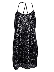 Sequined Sleeveless Spaghetti Strap Mini Dress 