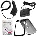Rapid Car Charger + Home Travel Charger + Black Rubberized Hard Cover Case + LCD Screen Protector for T-Mobile Google G2 HTC Magic / Mytouch 3G Cell Phone