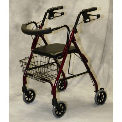 Medline MDS86810B Deluxe Rollators, Blue