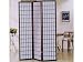 3-Panel Cherry Finish Wooden Screen By Acme Furniture