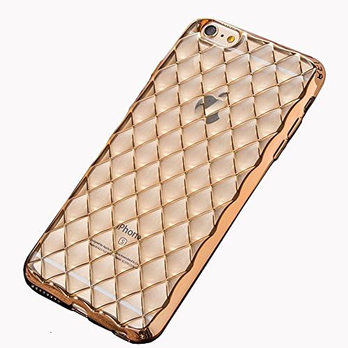 iPhone 6s Case, Kanway(TM) Luxury Shining 3D Bump Water Cube [Scratch Resistant] Ultra Slim Lightweight TPU Silicone Bumper Cases for iphone 6/6S (gold)