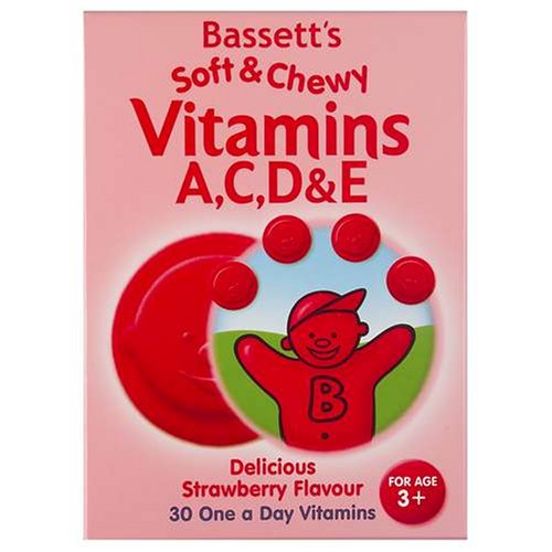 Childrens Toyshop  Toys : Bassett'S Vitamin Acde Pastilles Soft & Chewy Strawberry 30