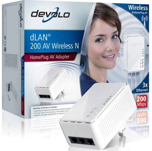 Devolo 1408 dLAN 200 AV Wireless-N HomePlug Adapter