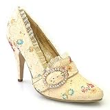 418-ANNETTE 4.5" Fabric Pump Ivory Size 5