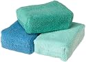 DII Microfiber Sponge, Blues, Set of 3