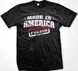 Made In America With Polish Parts Mens T-shirt, Poland Polska Country Pride Tee Shirt