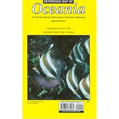 Reference Map of Oceania: The Pacific Islands of Micronesia, Polynesia, Melanesia