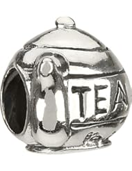 Authentic Chamilia Sterling Silver Charm "Tea Pot" GA-38