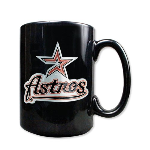 Houston Astros 15oz Black Ceramic Mug