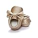 Kuner Baby Boys Girls Tassel Bow Soft Soled Crib Shoes PU Moccasins First Walkers
