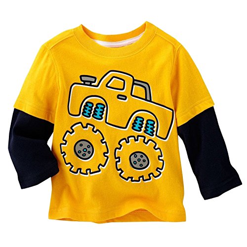 Warmbaby Little Boys Kids Long Sleeve T-shirts