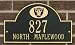 Oakland Raiders Black and Gold Personalized Address Plaque