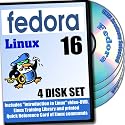 Fedora 16 Linux, 4-discs DVD Installation and Reference Set, Ed.2012