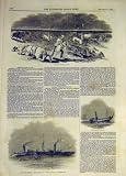 1844 AMERICAN PRAIRIE FIRE ORWELL SYLPH STEAMER WRECK