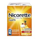 UPC 307667877014 product image for Nicorette Coated Gum, Fruit Chill, 2 mg, 160-Count | upcitemdb.com