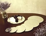Decorative Mirrored Glass Round Beveled Mats (Set of 7) by Mirror Place