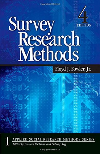 survey research methods applied social research methods series no 1