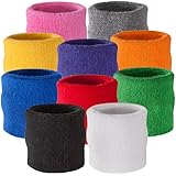 Suddora Wrist Sweatband Also Available in Neon Colors - Athletic Cotton Terry Cloth Wristband for Sports(1 Piece)