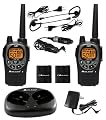 Midland GXT1000VP4 36-Mile 50-Channel FRS/GMRS Two-Way Radio (Pair) (Black/Silver)