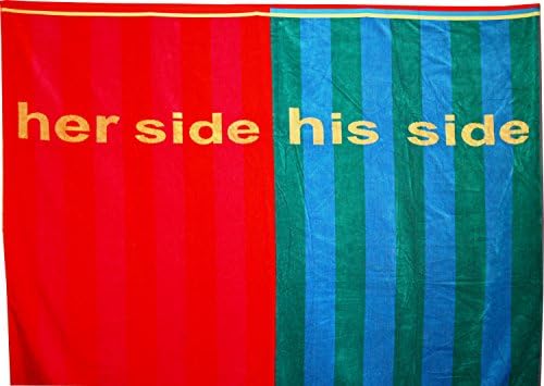 her side his side - Beach towel - Towel - Partners beach towel XXL