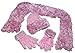 N'Ice Caps Girls Multi Color Spray Feather Yarn Magic Stretch 3PC Set